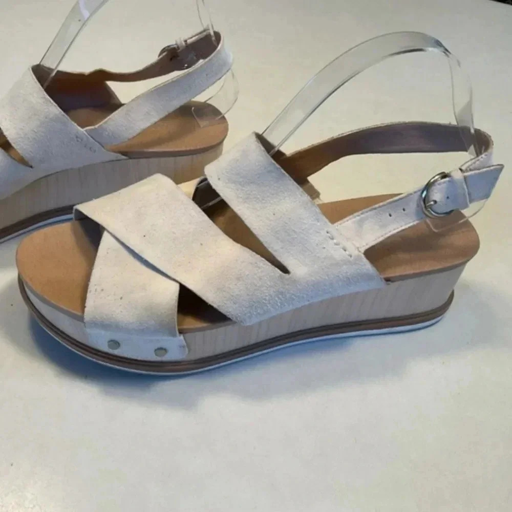 Dr. Scholls Soft Suede Criss-cross Sandals